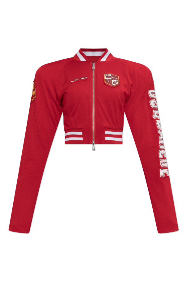 Sweatshirt with shoulder pads od Dsquared2