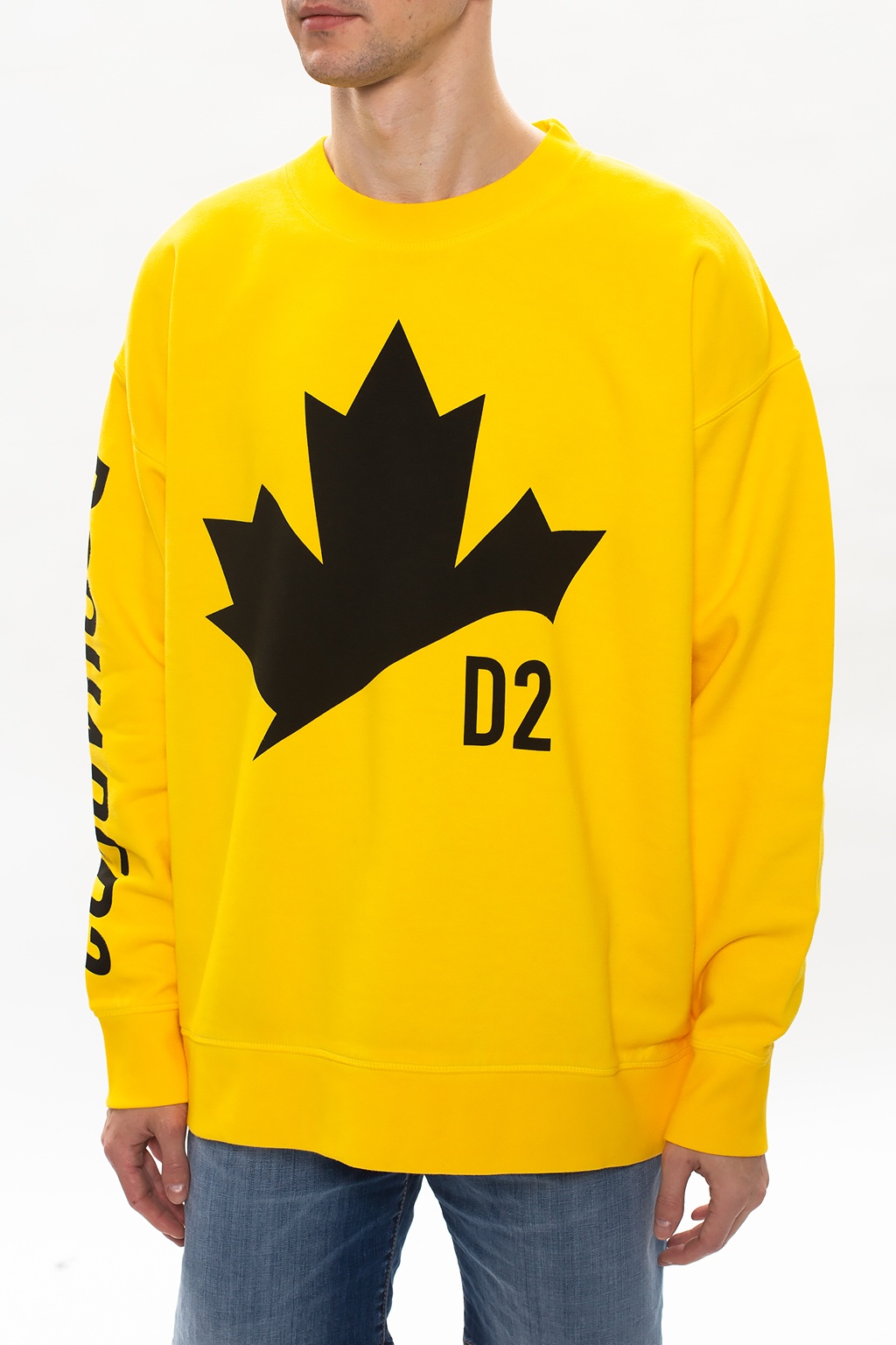 dsquared2 yellow sweatshirt