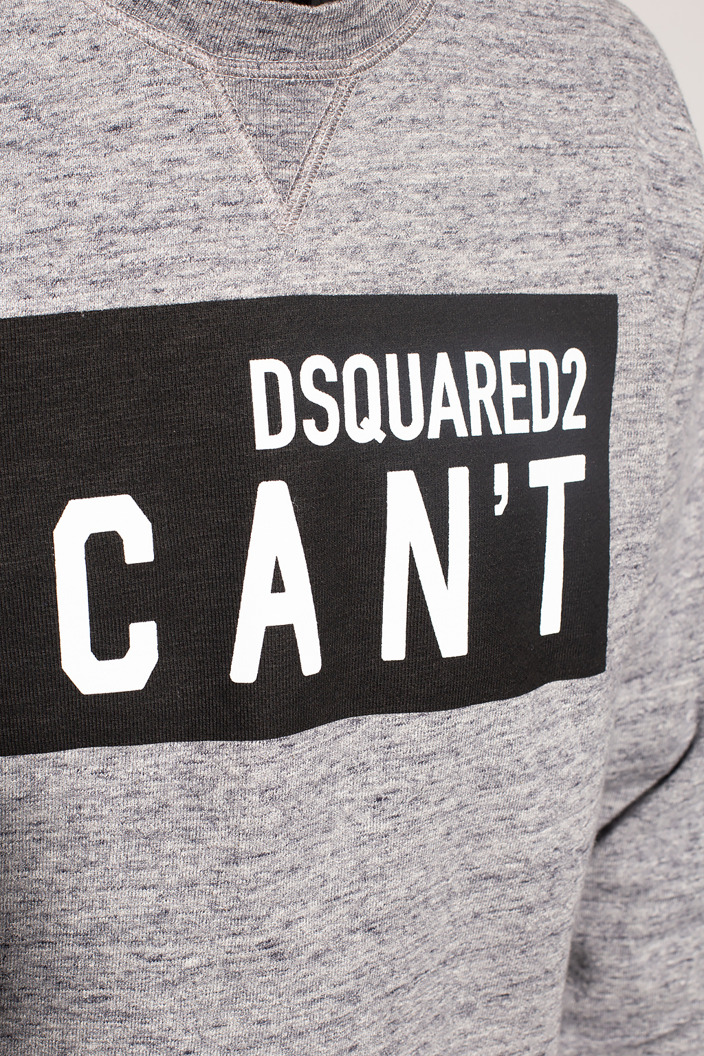 Dsquared2 zipped fitted hoodie Grey