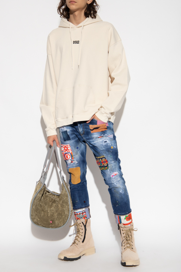 Dsquared2 In The Style Pullover 'Lorna' beige antracite