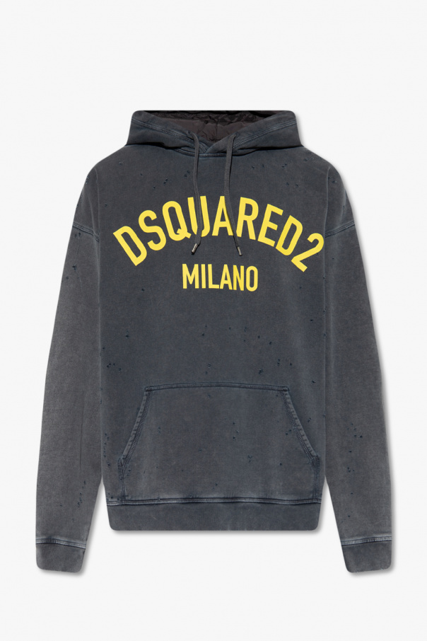Dsquared2 Hoodie with vintage effect