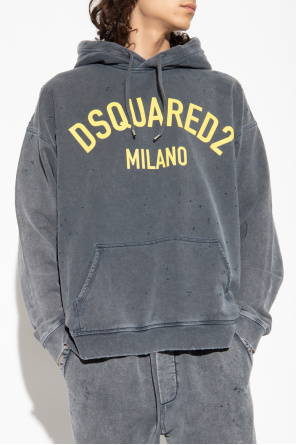 Dsquared2 Hoodie with vintage effect