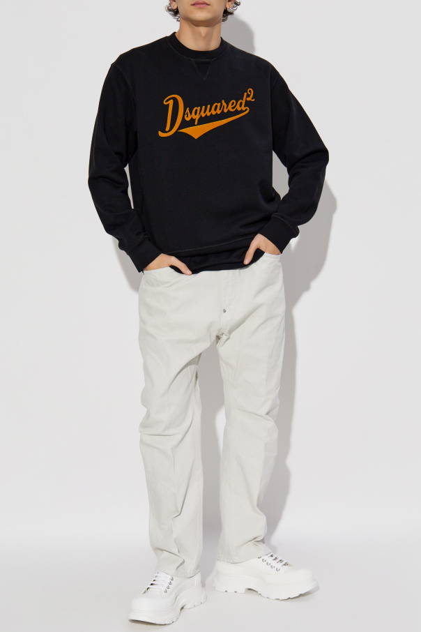 Dsquared2 Sweatshirt with velvet-finish logo