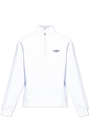 Sweatshirt with a stand-up collar
