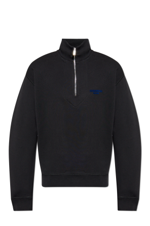 Sweatshirt with stand-up collar