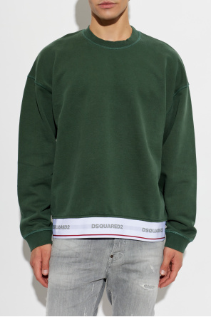 Dsquared2 Sweatshirt with sewn-in elastic with logo