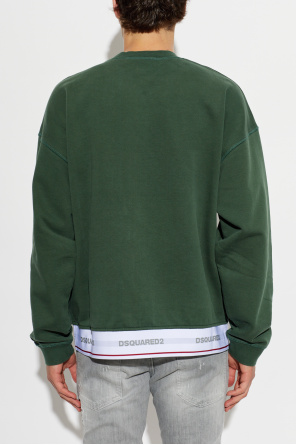 Dsquared2 Sweatshirt with sewn-in elastic with logo