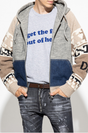 Dsquared2 Sweatshirt in contrasting fabrics