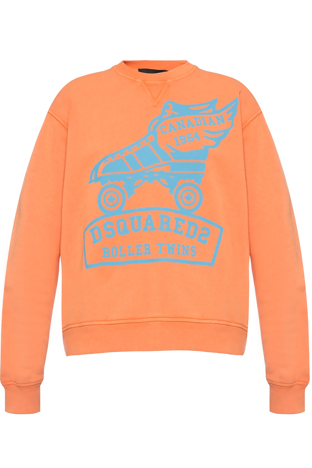 dsquared2 orange sweatshirt