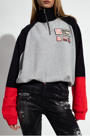 Dsquared2 Sweatshirt with stand collar