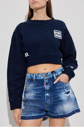 Dsquared2 Kurzes Sweatshirt mit Logo