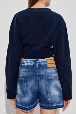Dsquared2 Kurzes Sweatshirt mit Logo