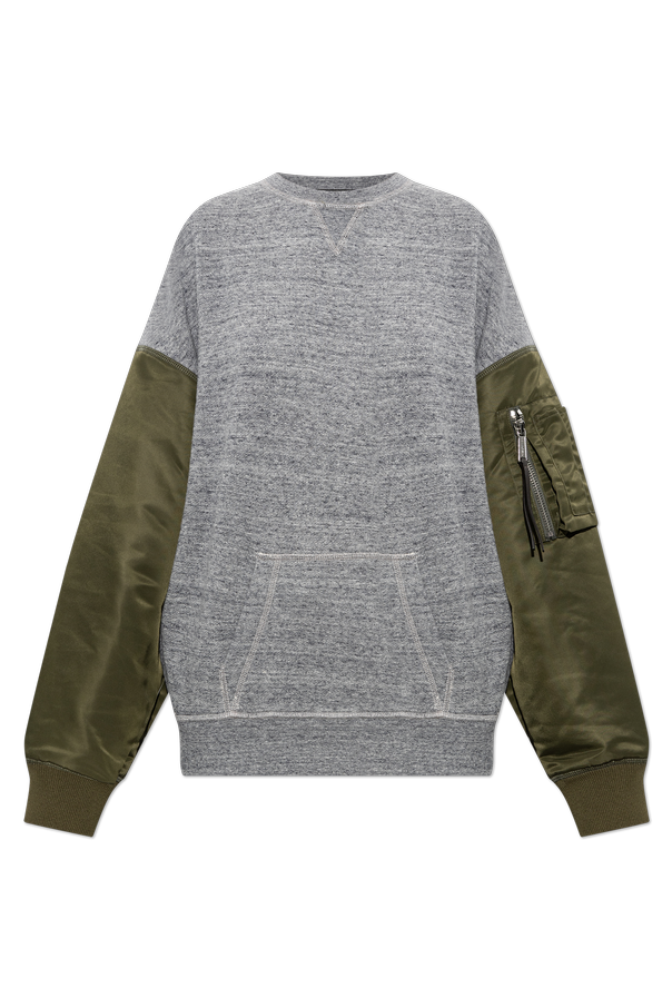 Sweatshirt made from combined fabrics od Dsquared2