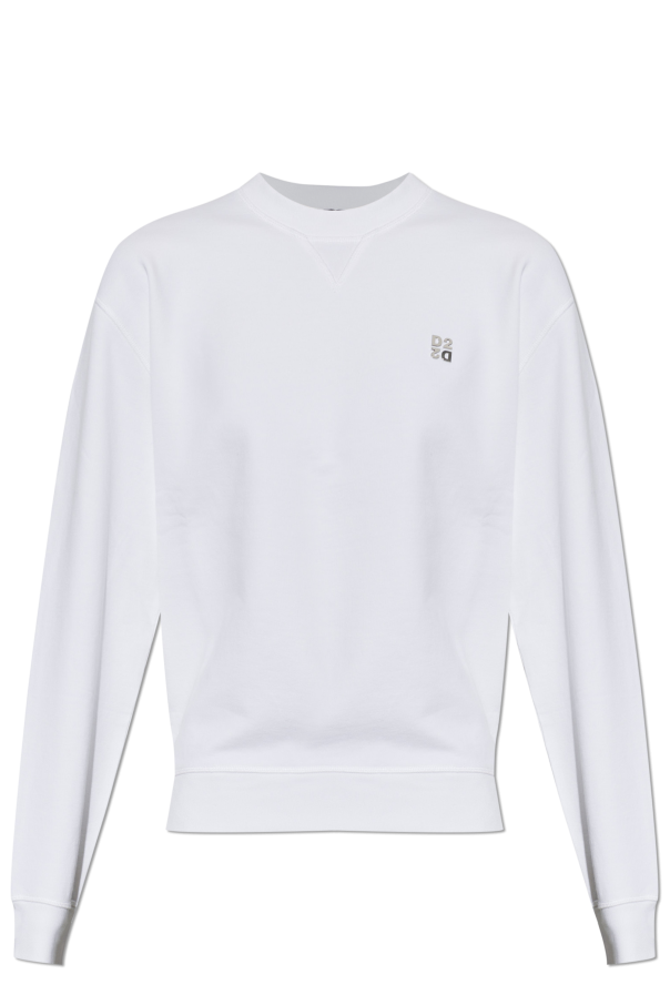 Sweatshirt with logo-shaped applique od Dsquared2