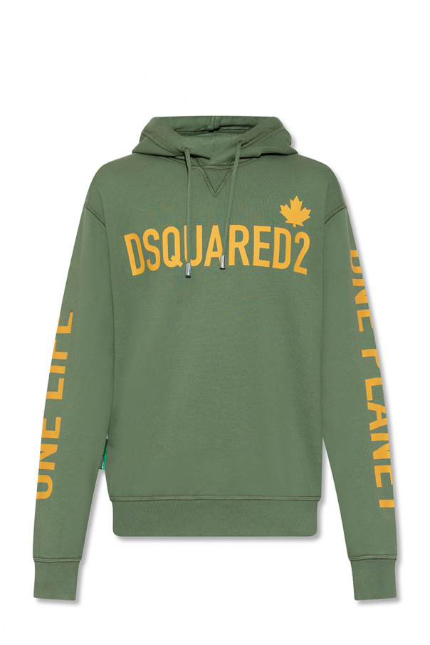 Dsquared2 Printed embroidery hoodie