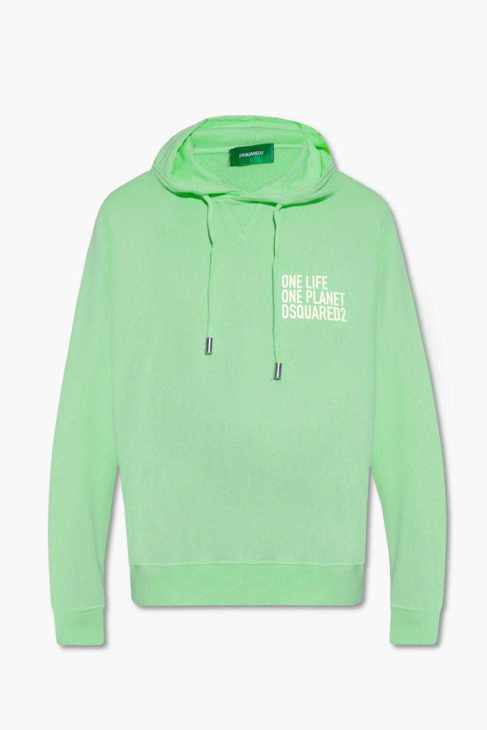 Dsquared2 hem hoodie with logo print