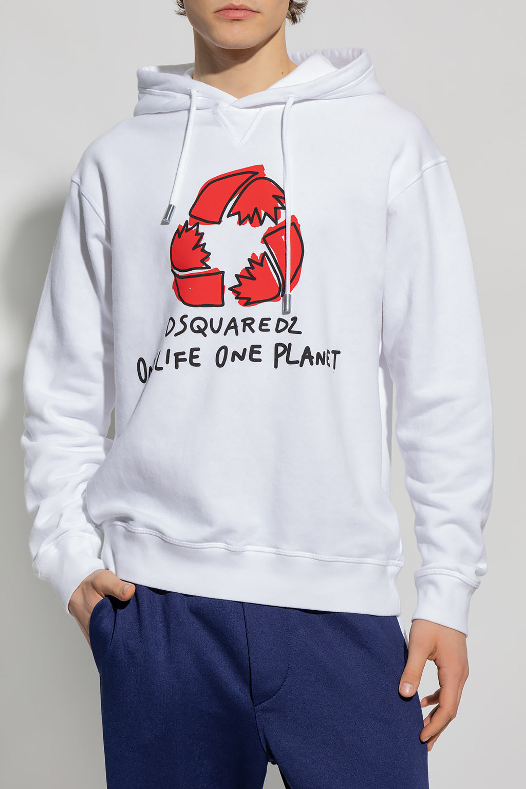 Dsquared2 Knitted hoodie with logo