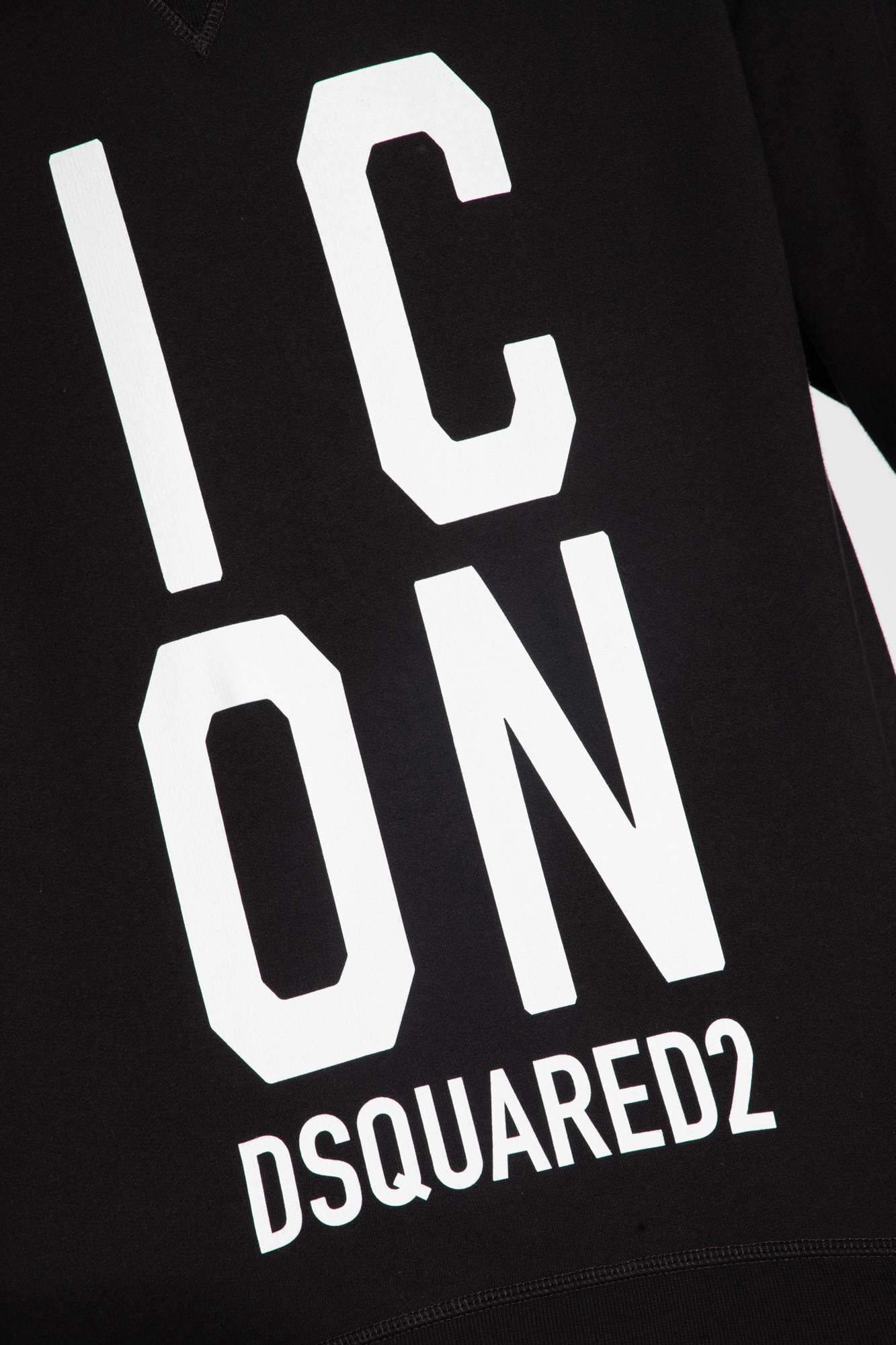 Dsquared2 Champion script logo cut and sew sweatshirt Just in white and navy