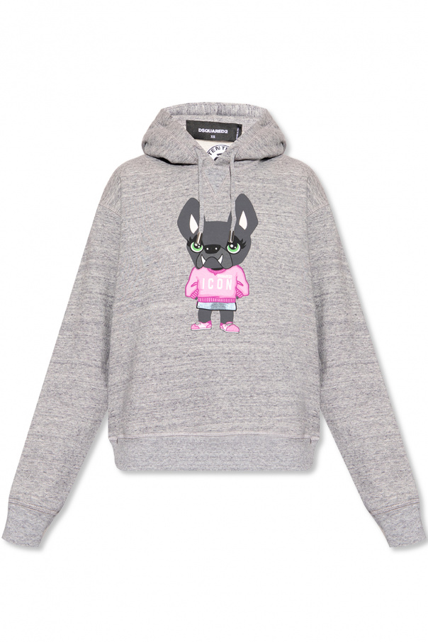 Dsquared2 Vit hoodie with logo