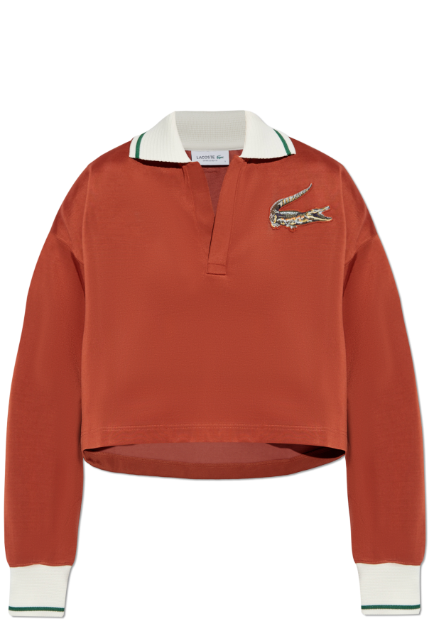 LACOSTE RUNWAY Sweatshirt with polo collar