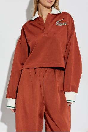 LACOSTE RUNWAY Sweatshirt with polo collar