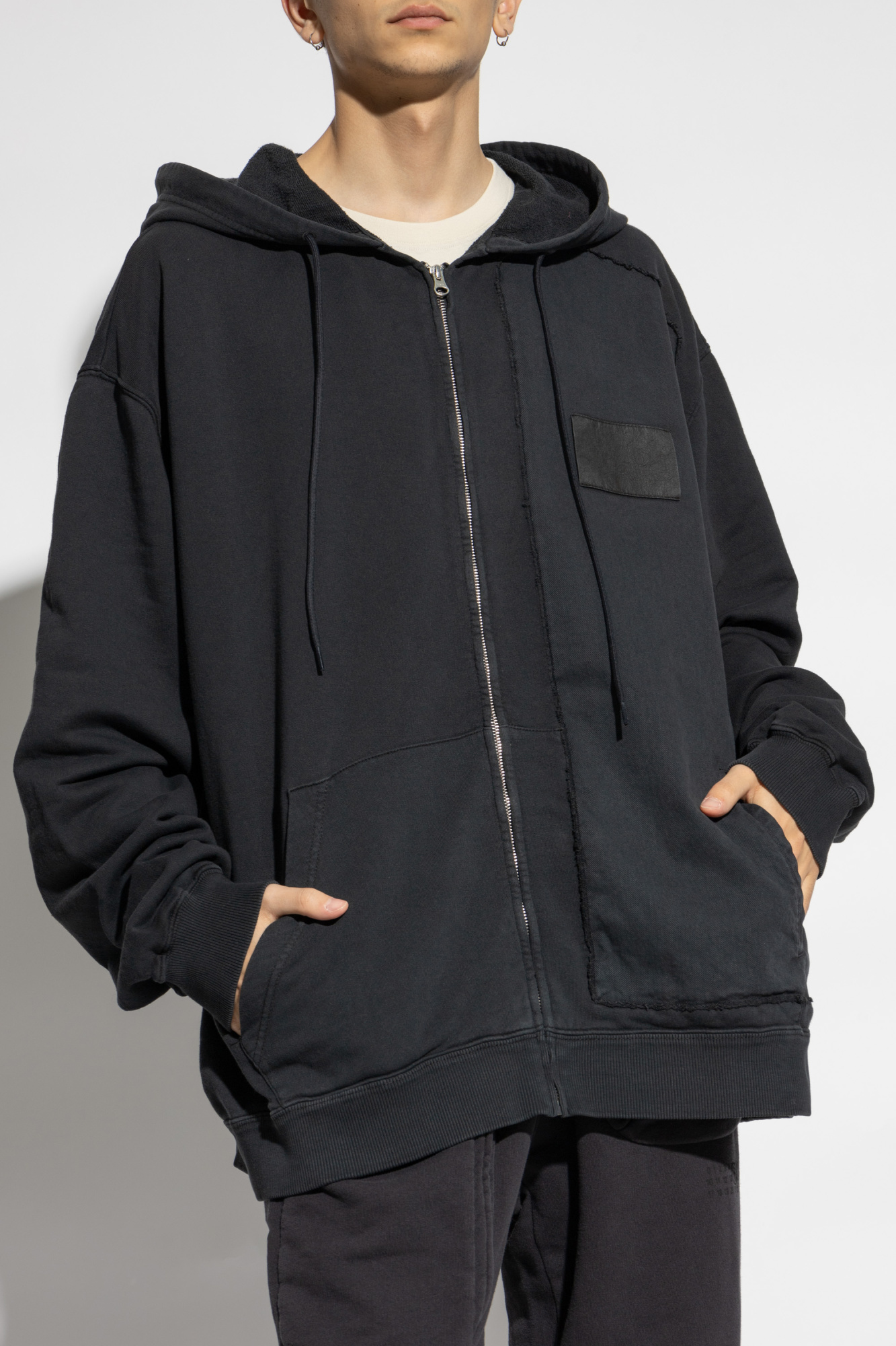 the north face hoodie gris femme Sweatshirt with logo