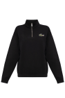 Lacoste BLACK Sweatshirt with stand-up collar