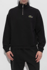 Lacoste BLACK Sweatshirt with stand-up collar