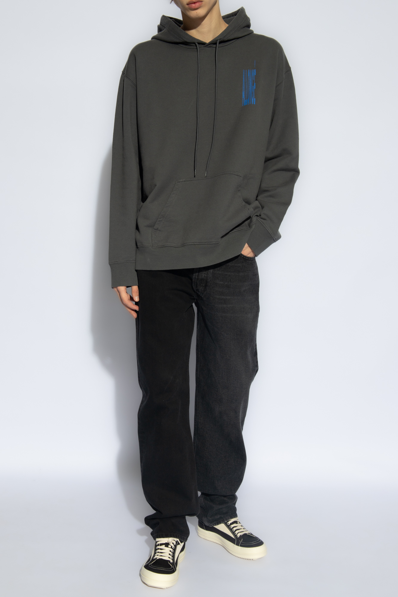 Nike Sportswear Collection Essentials Long-Sleeve Mock Top Sweatshirt with logo