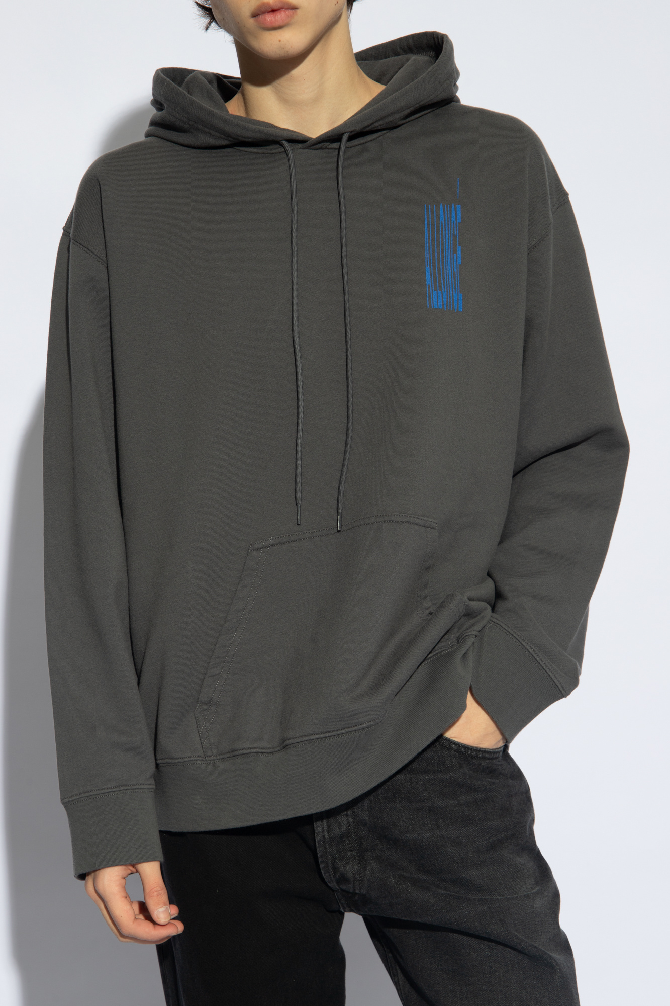 Nike Sportswear Collection Essentials Long-Sleeve Mock Top Sweatshirt with logo