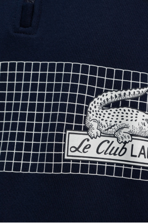 Lacoste Bleu Krokodil-Print lacoste T-shirts unis