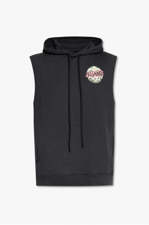 ‘shredder’ sleeveless hoodie od AllSaints