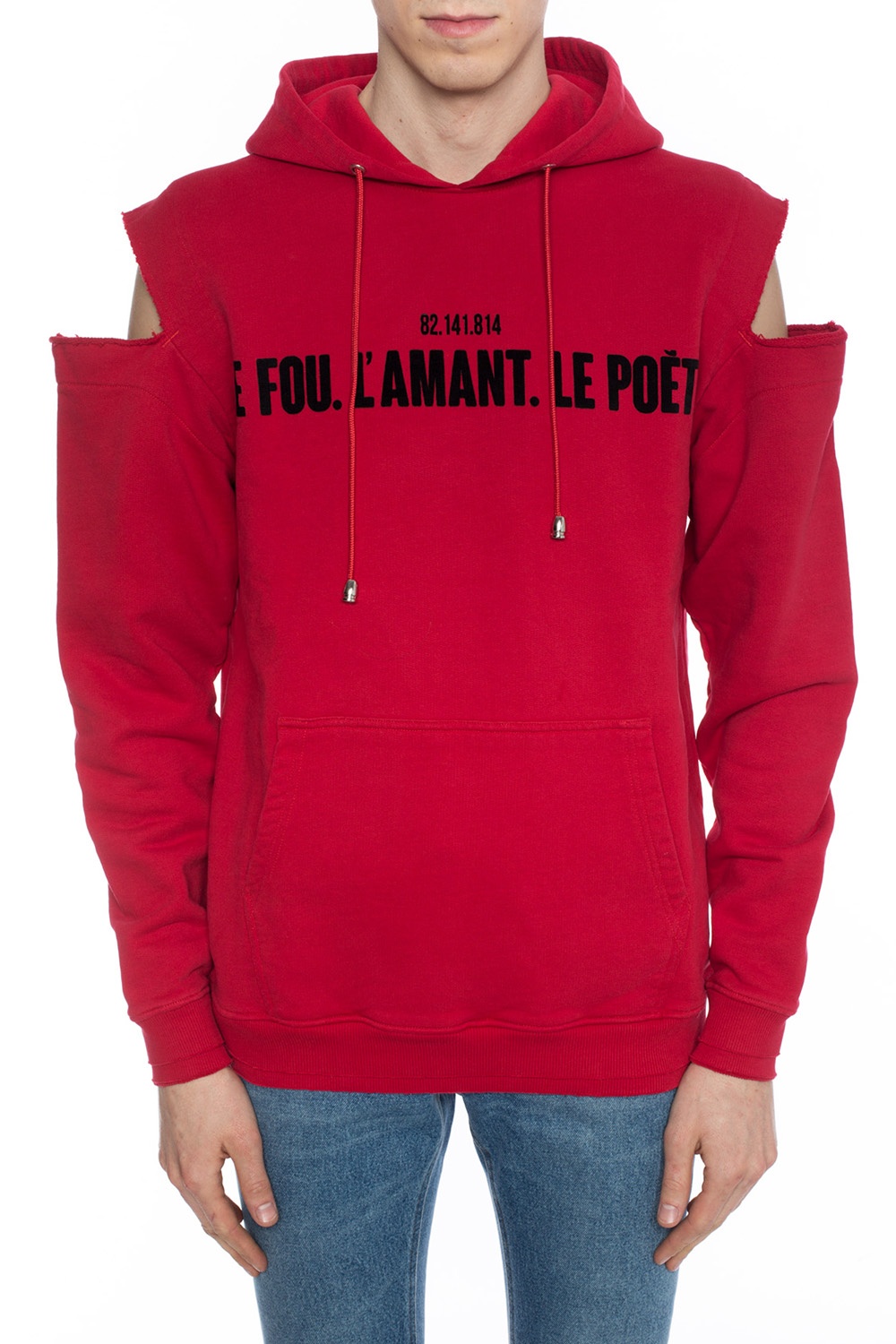 hoodie with cut out shoulders