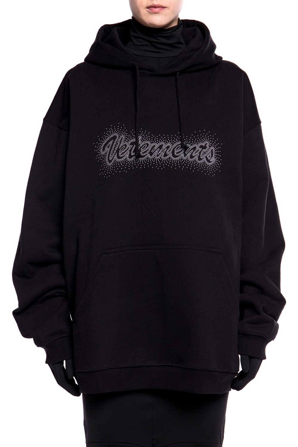 vetements logo hoodie