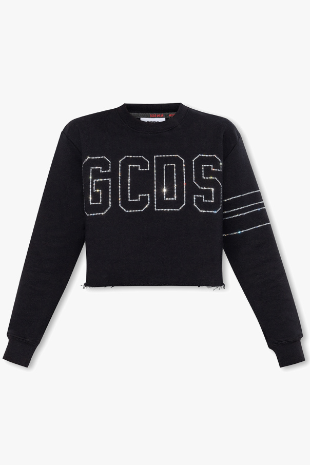 GCDS Cropped sweatshirt with logo