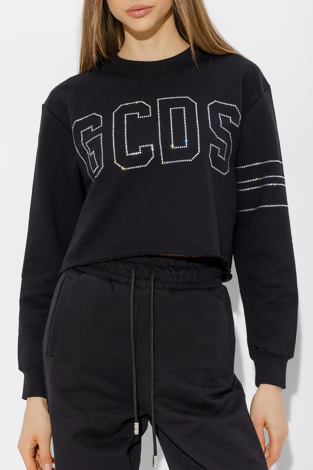 Black Sweater with logo GCDS - Vitkac KR