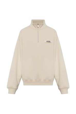 Sweatshirt with a stand-up collar