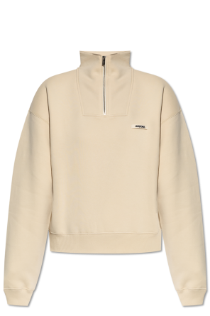 Sweatshirt with a stand-up collar