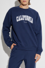 Sporty & Rich NAVY BLUE Sweatshirt from the Wall Street collection
