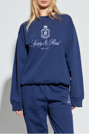 Sporty & Rich Sudadera con logo de la colección "Core"