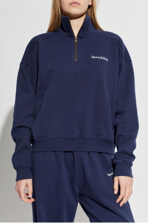 Sporty & Rich Sweatshirt with stand-up collar