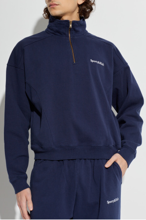 Sporty & Rich Sweatshirt with stand-up collar