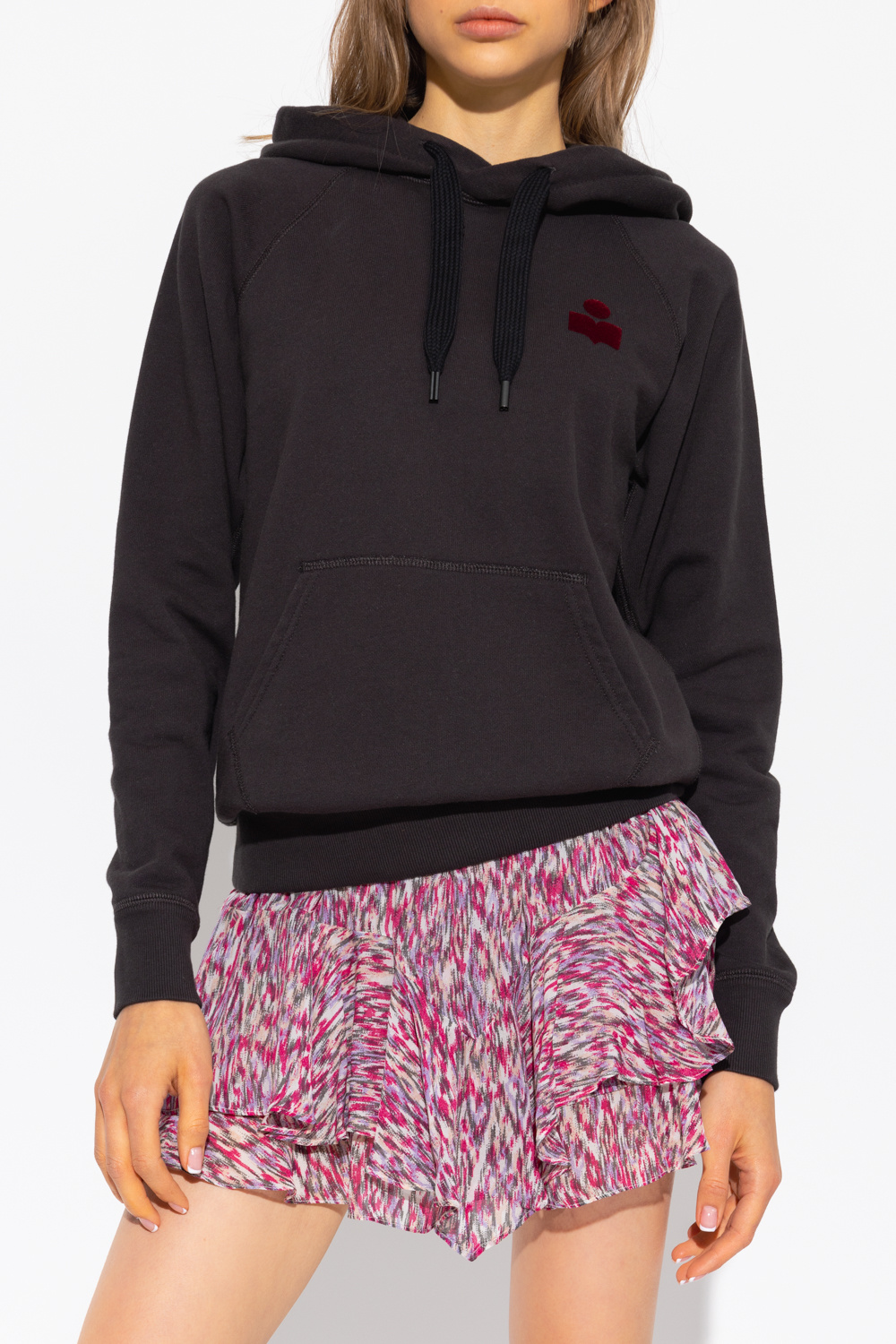 martine rose logo print long sleeve t shirt item ‘Malibu’ hoodie