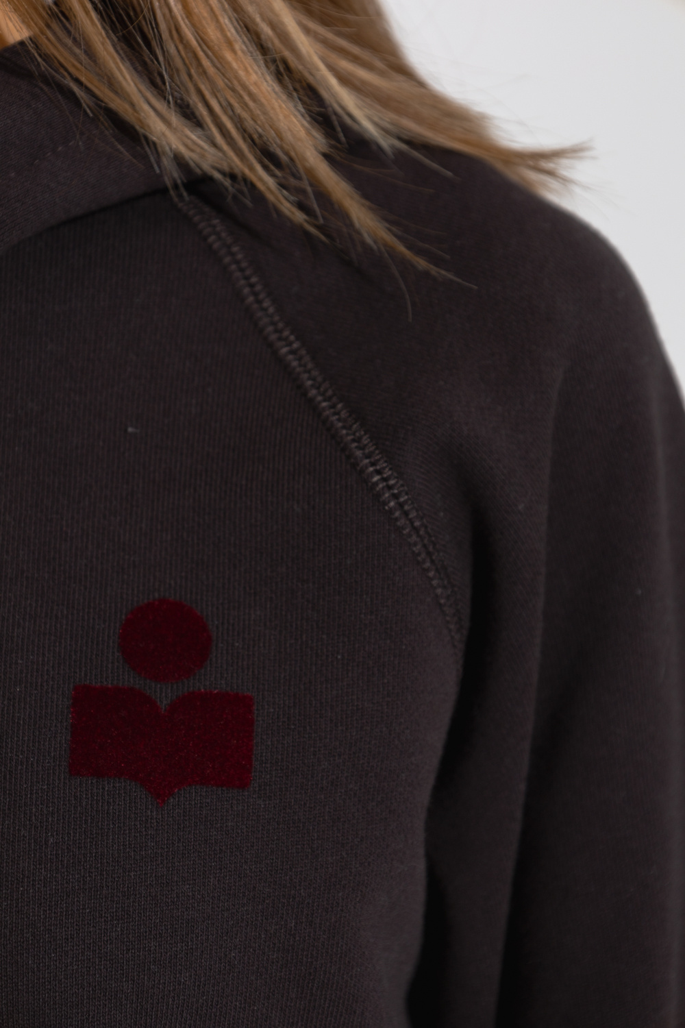 martine rose logo print long sleeve t shirt item ‘Malibu’ hoodie