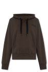 metallic print hoodie