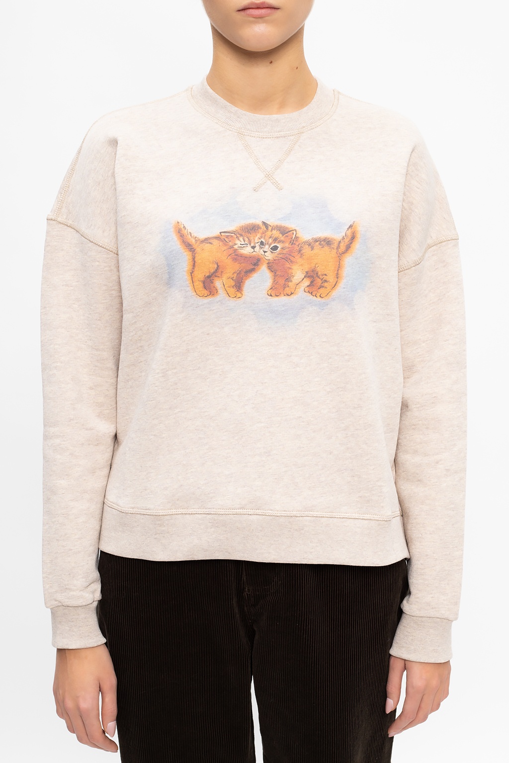 ganni cat sweatshirt