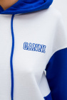 Ganni Logo-embroidered hoodie