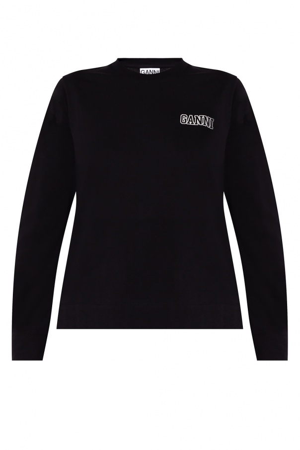 Ganni Oversize sweatshirt with logo