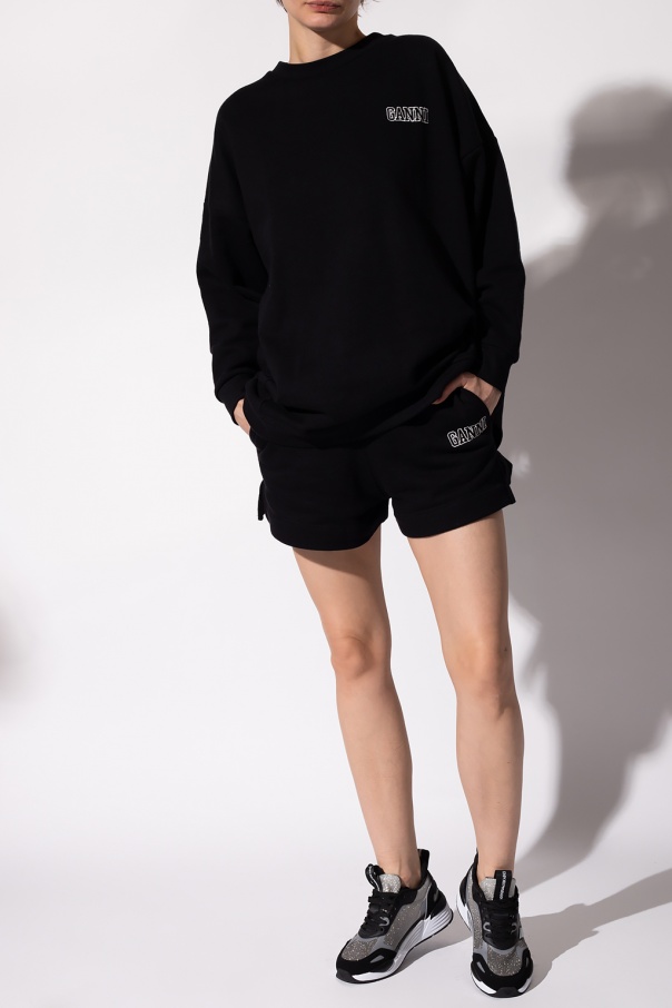 Ganni Oversize sweatshirt with logo