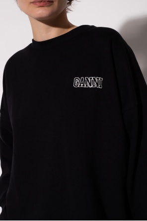 Ganni Bluza typu ‘oversize’ z logo